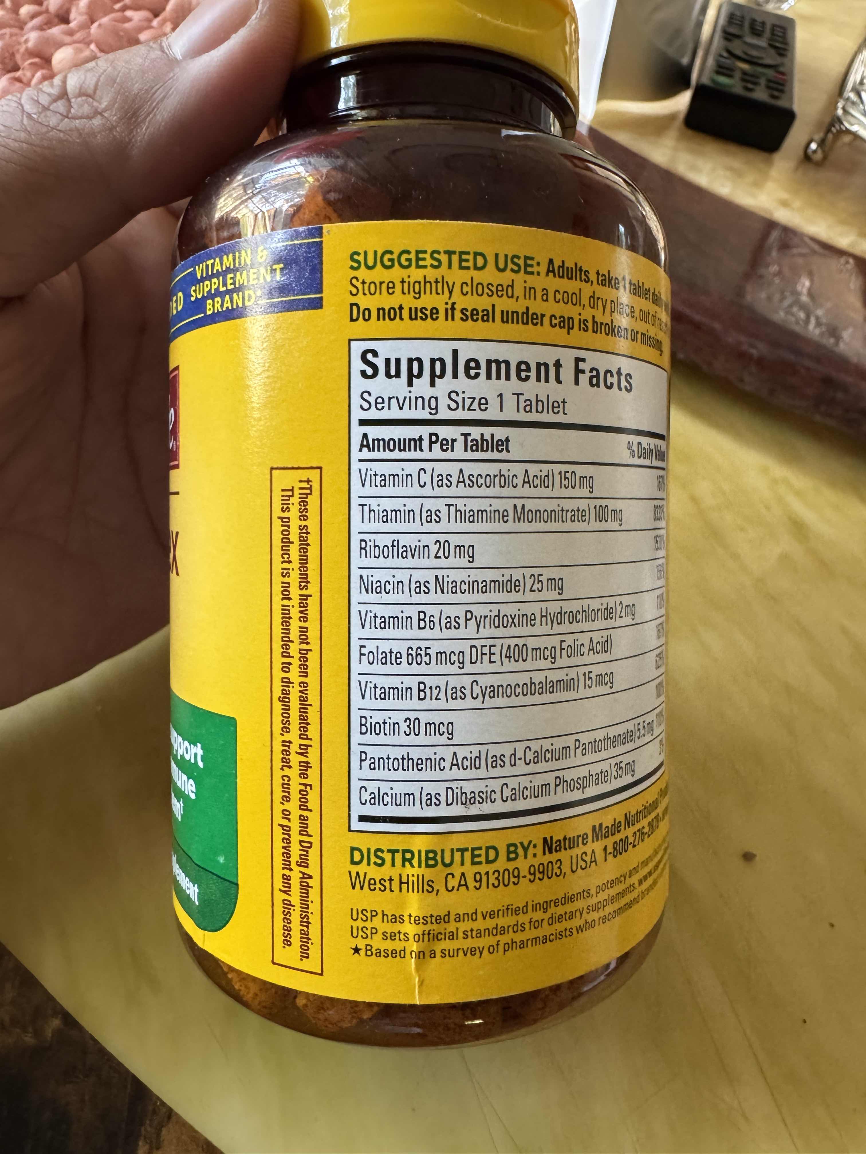 Viên Uống Super Vitamin B Complex Nature Made 140 Viên - Hỗ Trợ Tăng Cường Sức Khỏe và Giảm Mệt Mỏi Cho Bà Bầu