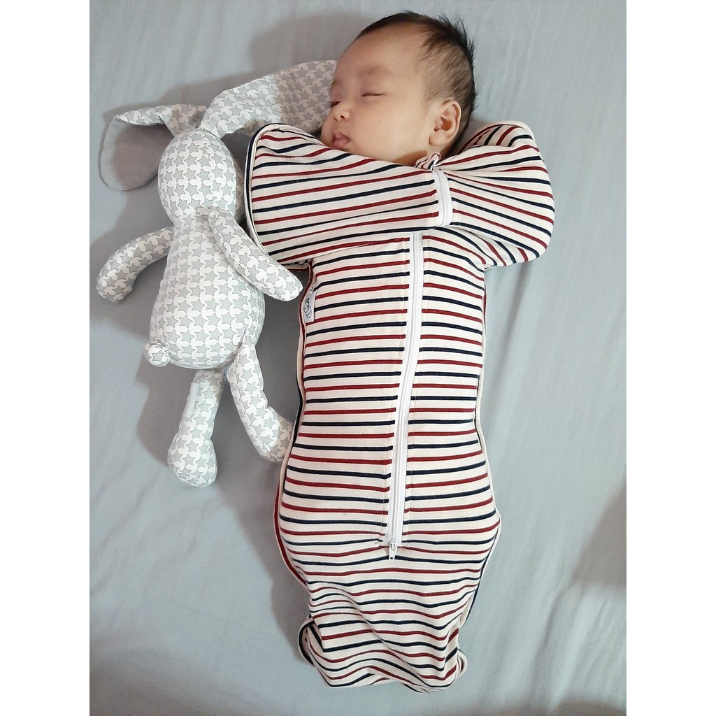 Quấn chũn Cocoon cho bé sơ sinh - Nhộng chũn 100% cotton thoáng mát, giúp bé ngủ ngon và sâu giấc, phù hợp 3-6kg