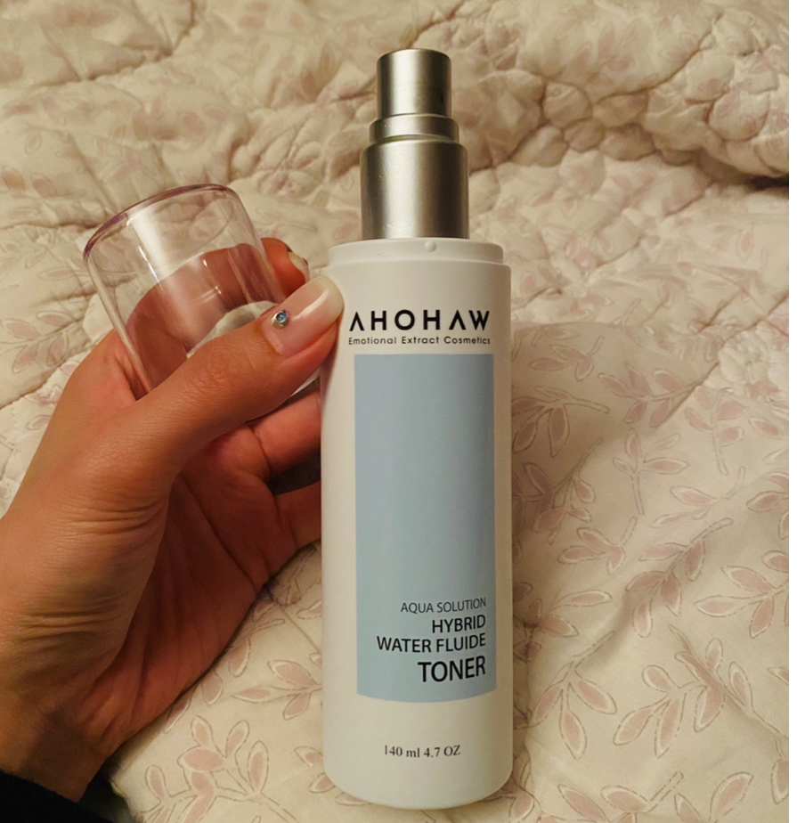 Nước Hoa Hồng Kiềm Dầu Ahohaw Hybrid Water Fluide Toner 140ml - Cấp Ẩm Sâu, Cân Bằng pH, Dành Cho Da Dầu