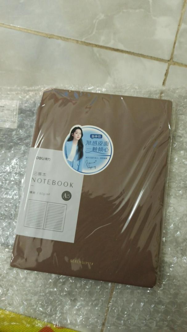 Sổ Tay Ghi Chép A5 112 Trang Bìa Da PU Chống Thấm Deli 22290 - Sổ Ghi Chép Chất Lượng Cao, Tiện Dụng Cho Công Việc và Học Tập