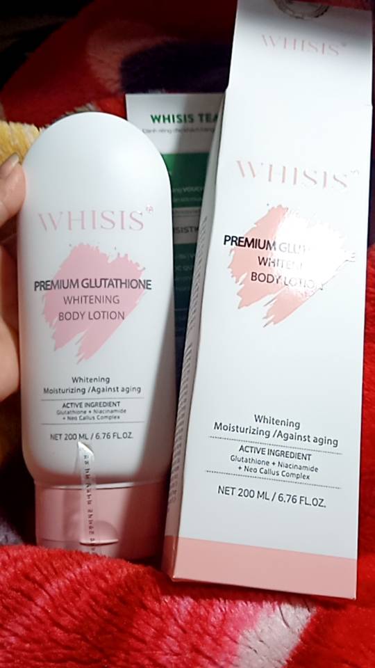 Kem Dưỡng Thể Ban Đêm Whisis Premium Glutathione Whitening Lotion 200ml - Tăng Cường Sáng Da, Chống Oxy Hóa, Dưỡng Ẩm Mịn Màng