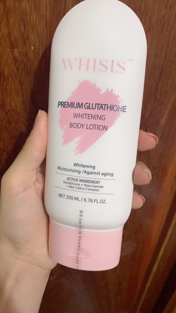 Kem Dưỡng Thể Ban Đêm Whisis Premium Glutathione Whitening Lotion 200ml - Tăng Cường Sáng Da, Chống Oxy Hóa, Dưỡng Ẩm Mịn Màng