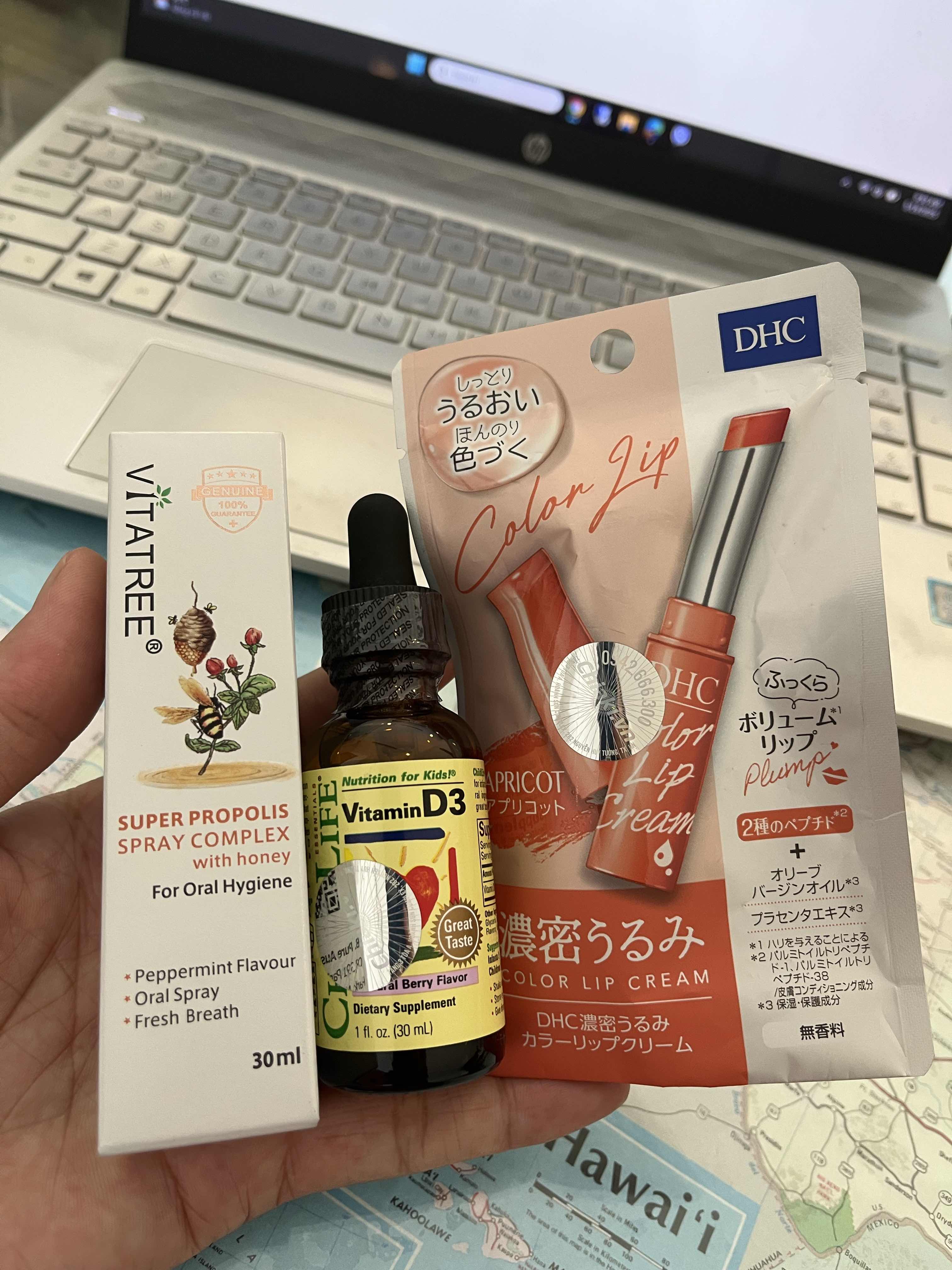 Son Dưỡng Màu DHC Pure Color Lip Cream - Dưỡng Ẩm & Làm Mịn Môi, Giàu Vitamin E, Xuất Xứ Nhật Bản, Màu Hồng PK101