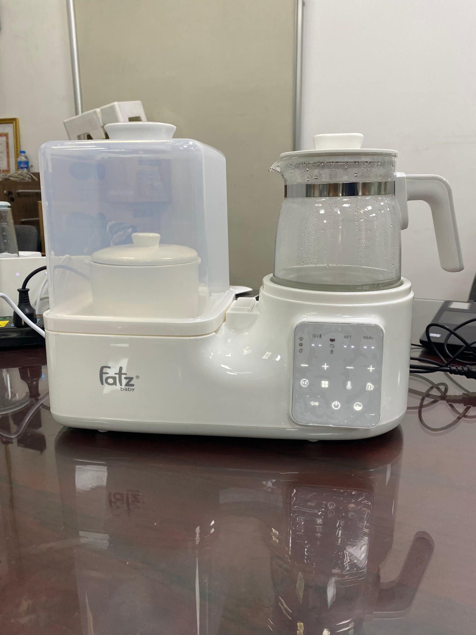 Máy Đun Nước Pha Sữa Đa Năng Fatzbaby Multimax 3 FB9322SJ - Chức Năng Nấu Cháo, Hâm Nóng, Tiệt Trùng - Sản Phẩm Hữu Ích Cho Mẹ và Bé