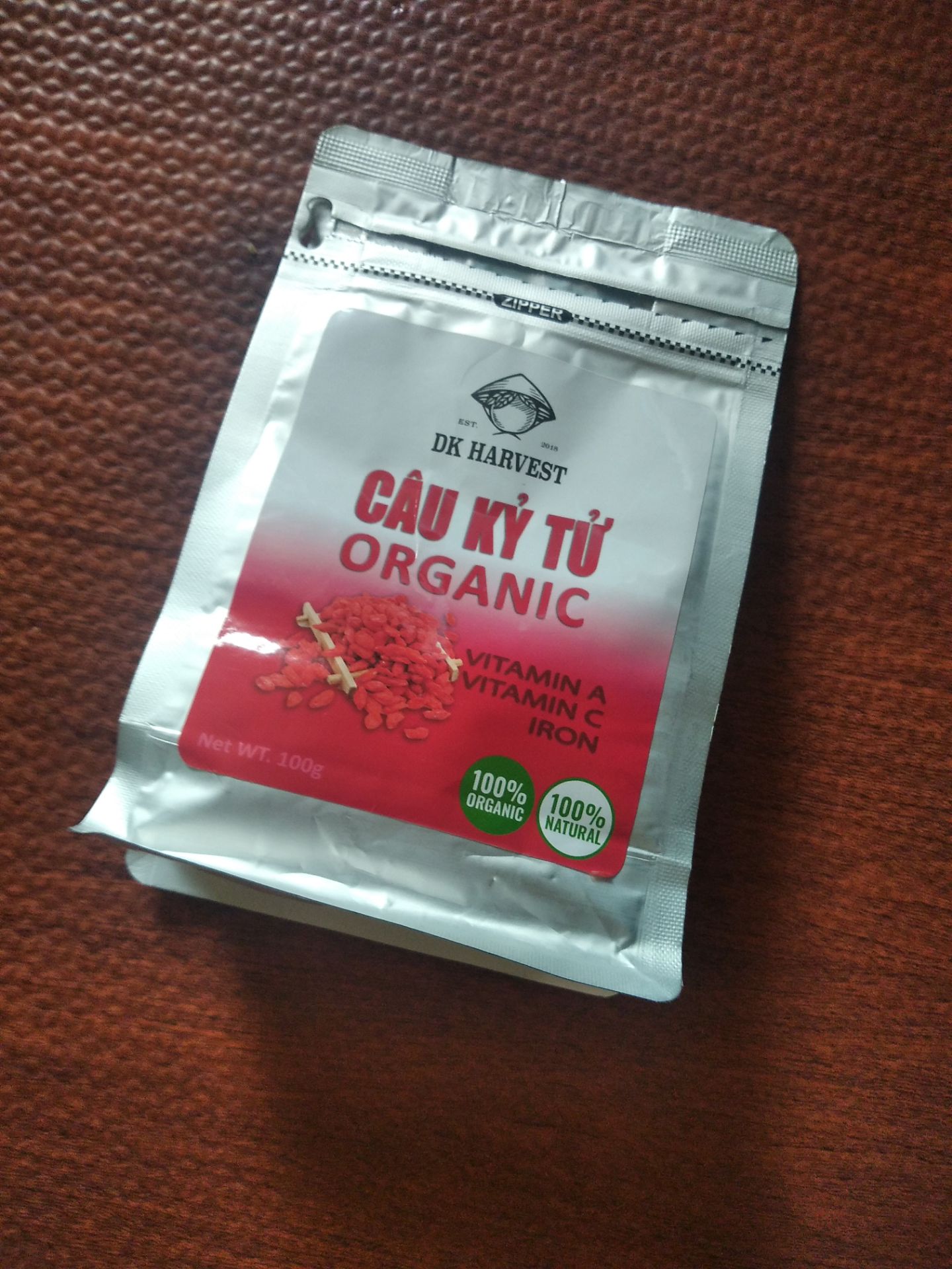 Câu Kỷ Tử DK Harvest Sấy Khô Mỹ - Trà Thiên Tinh Tăng Cường Thị Lực, Giảm Cân, Đẹp Da 100g