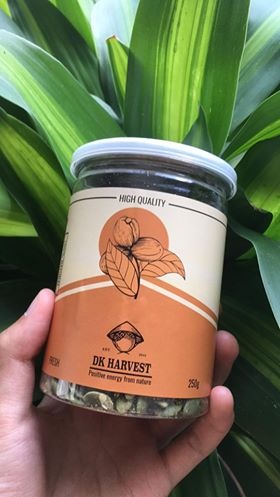 Hạt Bí Xanh Tách Vỏ Nguyên Chất DK Harvest 250g - Hạt Dinh Dưỡng Không ướp Muối, Giàu Vitamin, Thơm Ngon, Tốt Cho Sức Khỏe
