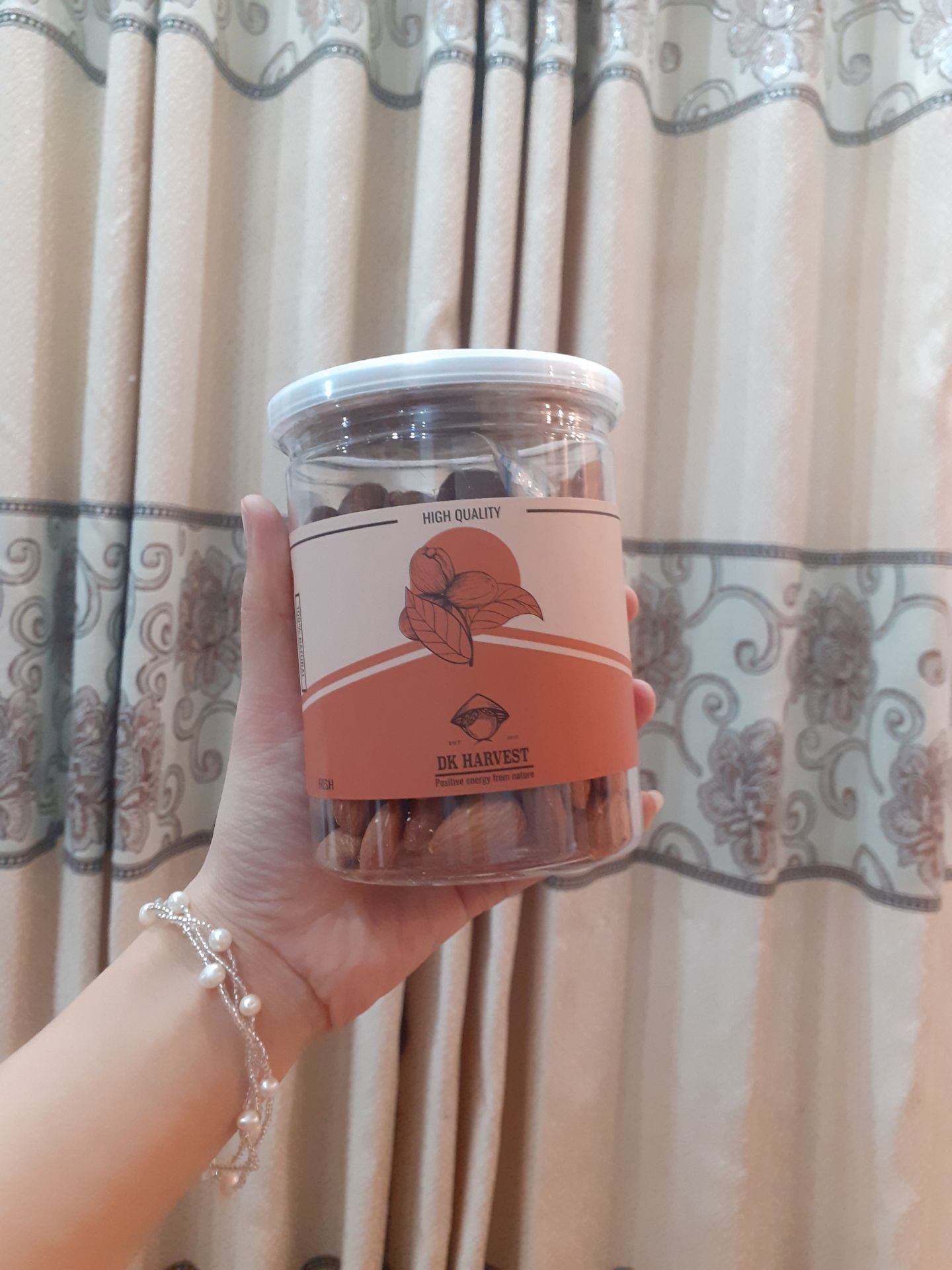Hạt Hạnh Nhân Rang Mộc DK Harvest Nguyên Vị - Hạt Dinh Dưỡng Tự Nhiên, Giàu Chất Xơ, Tốt Cho Sức Khỏe, Đóng Gói 250g/500g