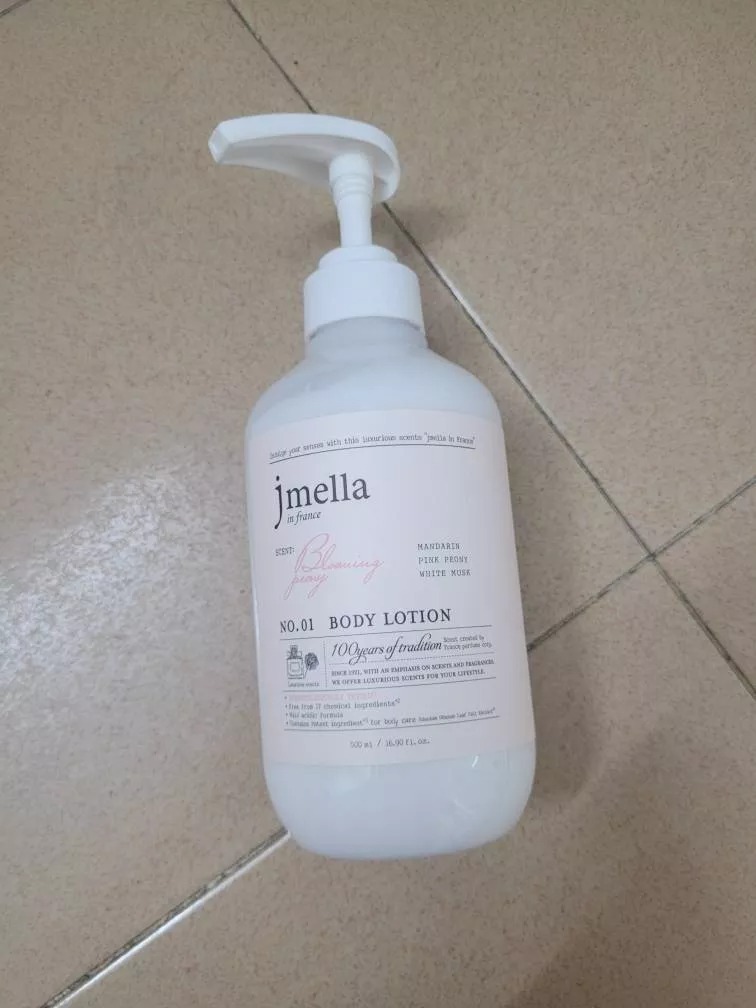 Sữa Dưỡng Thể Jmella In France No.1 Blooming Peony 500ml - Dưỡng Ẩm, Làm Dịu Da, Hương Hoa Mẫu Đơn Quyến Rũ