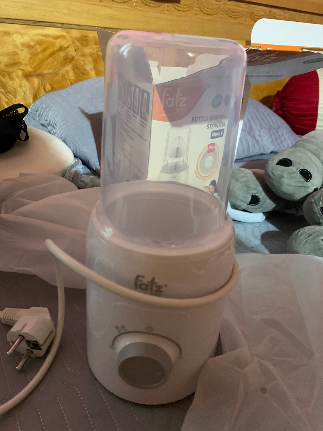 Máy hâm sữa và tiệt trùng Fatzbaby Mono 6 FB3001TN - 4 chức năng, tiết kiệm điện, thiết kế thông minh, phù hợp với mọi loại bình sữa.