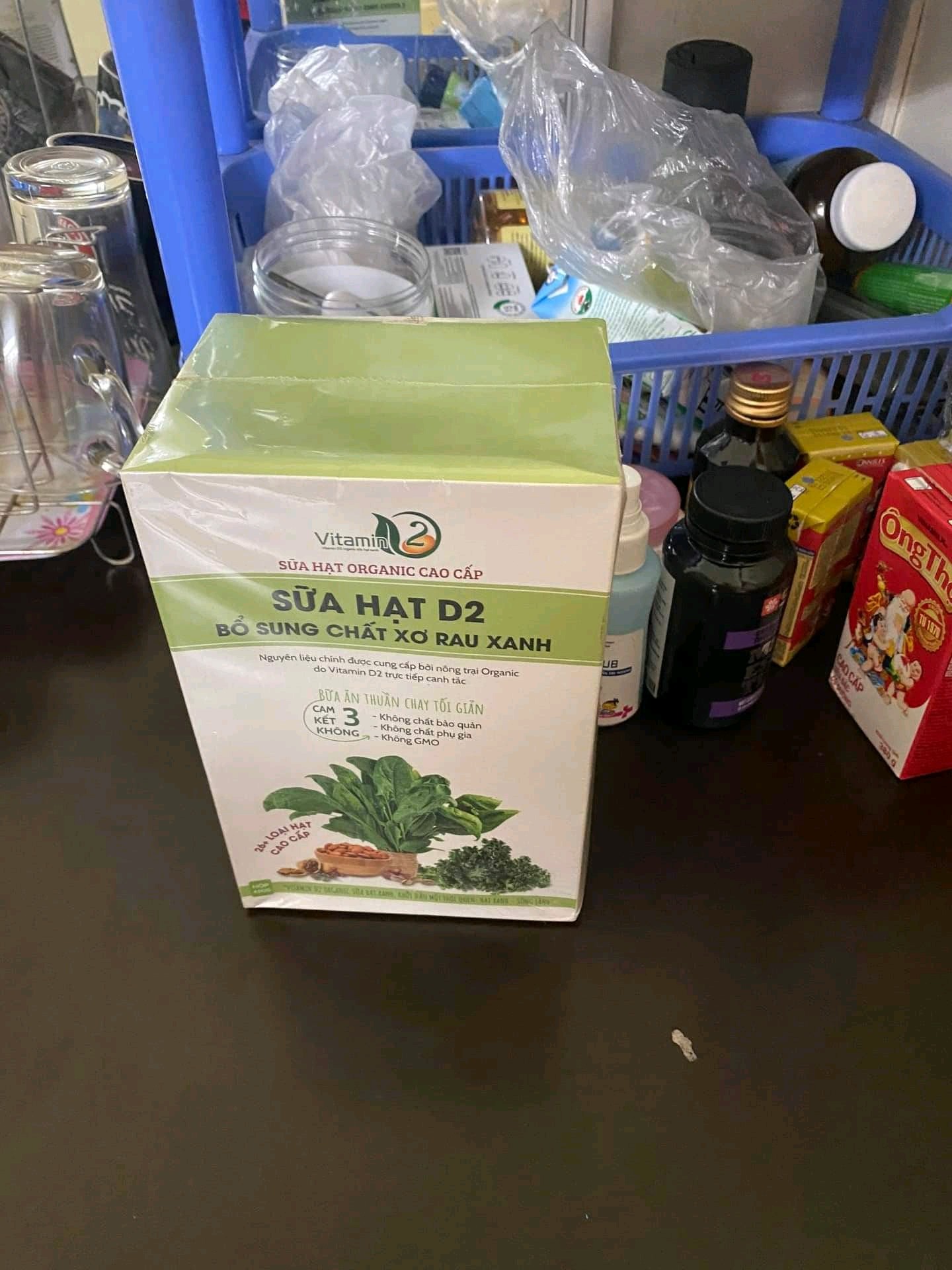 Sữa Hạt Hữu Cơ D2 - Bổ Sung Chất Xơ Rau Xanh, Hơn 26 Loại Rau, Hộp 450g Tiện Dụng Cho Gia Đình