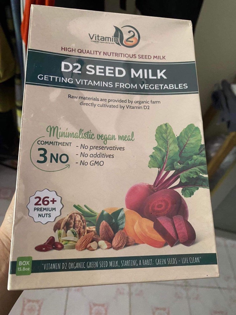 Sữa Hạt D2 Bổ Sung Vitamin Từ Củ Quả - Hỗ Trợ Tiêu Hóa, Tim Mạch, Tăng Cường Đề Kháng - Hộp 450g Chính Hãng