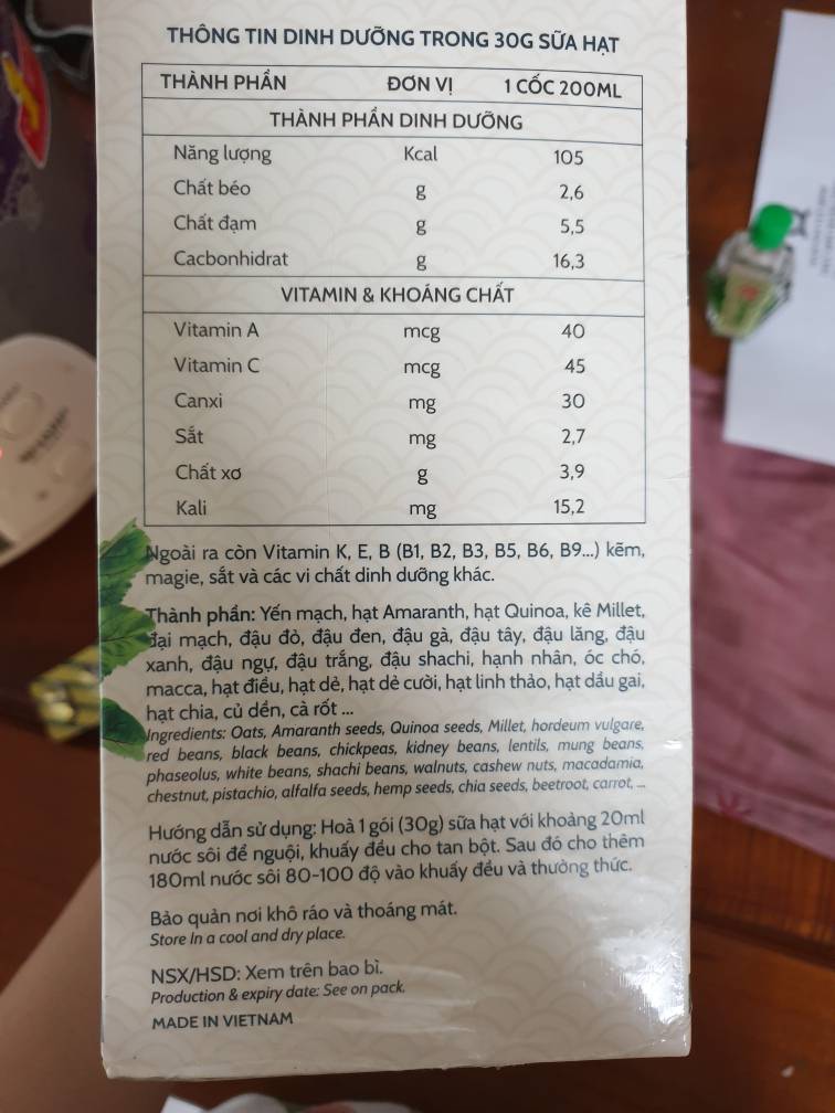 Sữa Hạt D2 Bổ Sung Vitamin Từ Củ Quả - Hỗ Trợ Tiêu Hóa, Tim Mạch, Tăng Cường Đề Kháng - Hộp 450g Chính Hãng