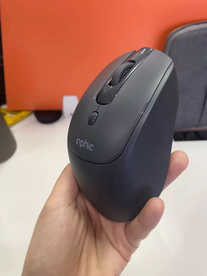 Chuột Không Dây Sạc Inphic DR2 - Chuột Gaming Ergonomic Kiểu Dáng Sang Trọng, Silent Click, Kết Nối USB và Bluetooth 4.0/5.0