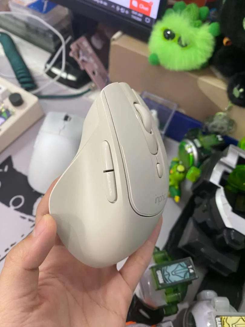 Chuột Không Dây Sạc Inphic DR2 - Chuột Gaming Ergonomic Kiểu Dáng Sang Trọng, Silent Click, Kết Nối USB và Bluetooth 4.0/5.0