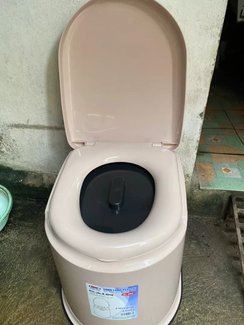 Bô Vệ Sinh Di Động Song Long Cho Người Già - Chất Liệu Cao Cấp, Chịu Tải 100kg, Thiết Kế Tiện Lợi Dành Cho Người Khó Khăn Về Đi Lại