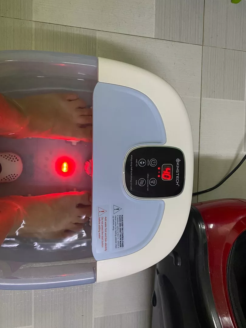 Bồn Ngâm Chân Massage KingTech BM-400 - 500W, Nhiệt Độ 35-48°C, 22 Con Lăn Massage, Thư Giãn Tại Nhà