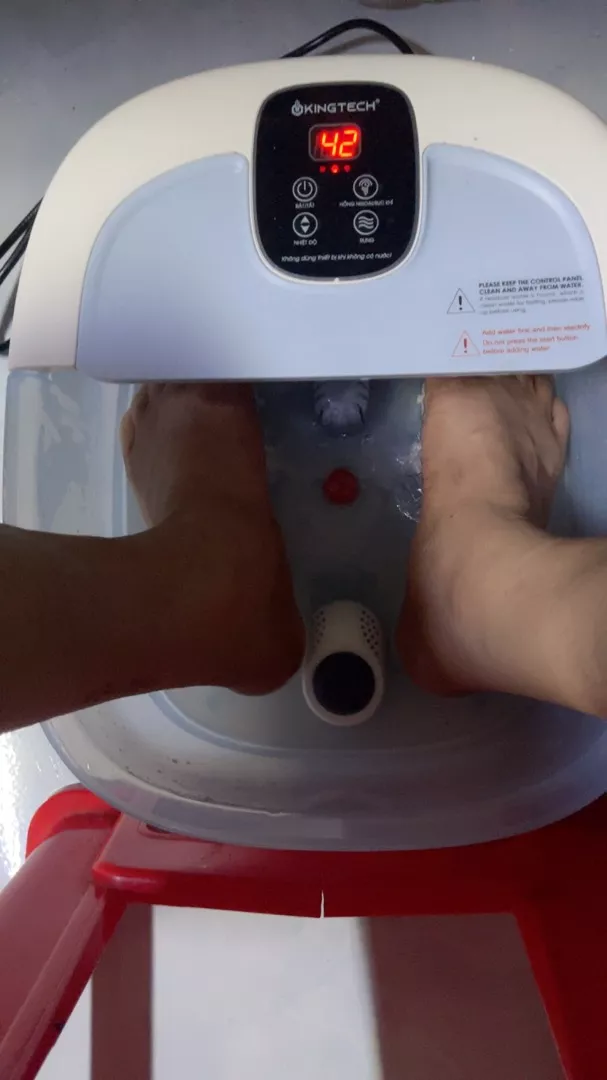 Bồn Ngâm Chân Massage KingTech BM-400 - 500W, Nhiệt Độ 35-48°C, 22 Con Lăn Massage, Thư Giãn Tại Nhà