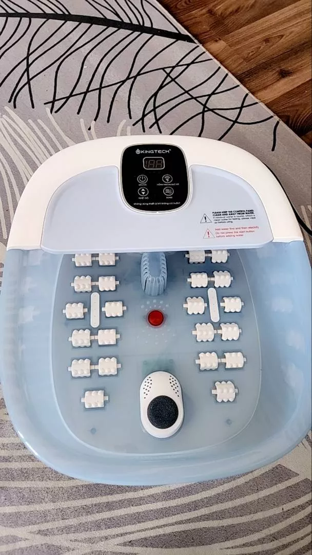 Bồn Ngâm Chân Massage KingTech BM-400 - 500W, Nhiệt Độ 35-48°C, 22 Con Lăn Massage, Thư Giãn Tại Nhà