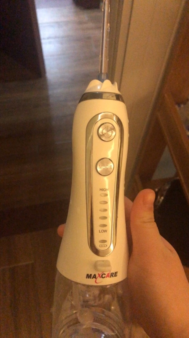 Máy Tăm Nước Cầm Tay Maxcare Max456S 5W - Công Nghệ Sóng Âm Vệ Sinh Răng Miệng Êm Ái, Loại Bỏ Mảng Bám và Thức Ăn Thừa