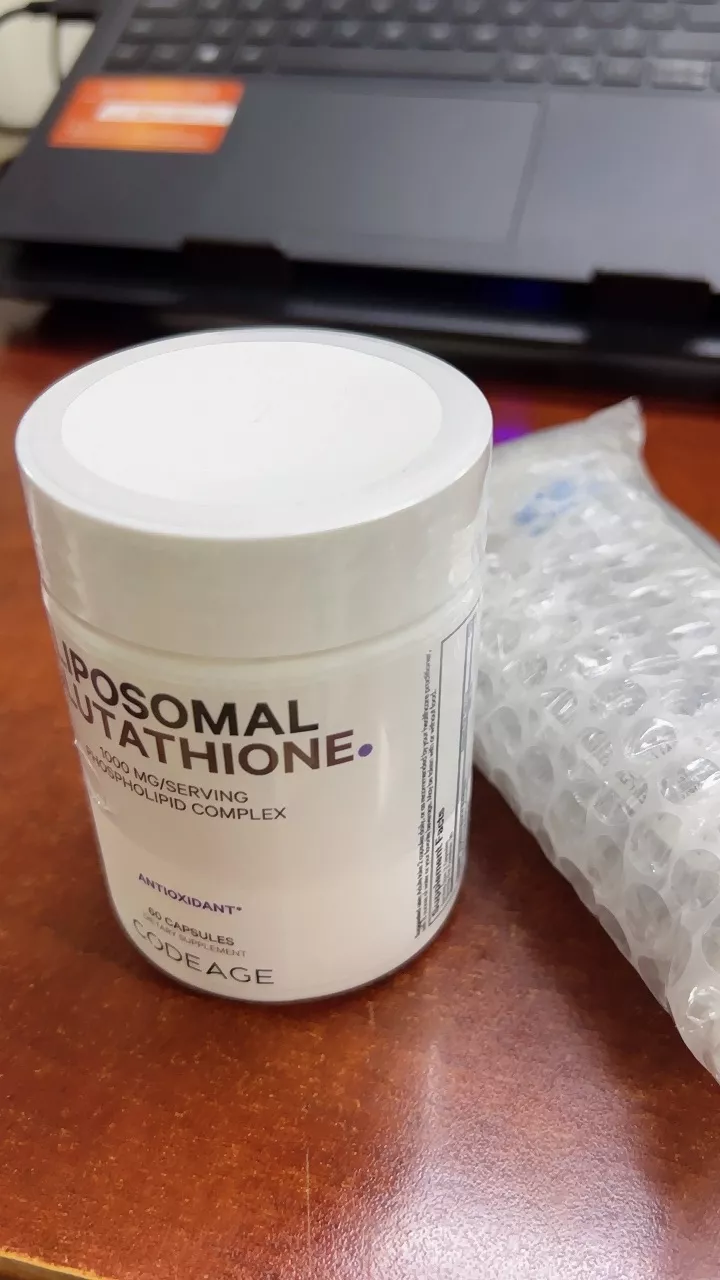 Viên uống hỗ trợ trắng da Codeage Liposomal Glutathione 1000mg - Bổ sung Glutathione cao, làm sáng và cải thiện da hiệu quả