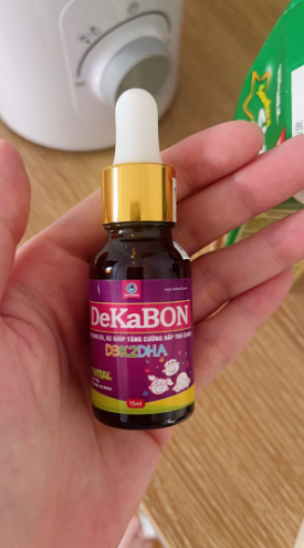 Vitamin D3K2 DHA Dekabon dạng giọt - Thực phẩm bổ sung vitamin cho trẻ sơ sinh, hỗ trợ phát triển xương, tăng hấp thu canxi, 15ml