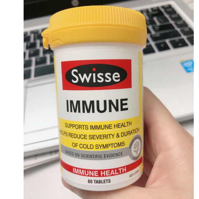 Viên Uống Hỗ Trợ Tăng Đề Kháng Swisse Immune 60 Viên - Vitamin C, Kẽm Giúp Tăng Cường Sức Khỏe Toàn Diện