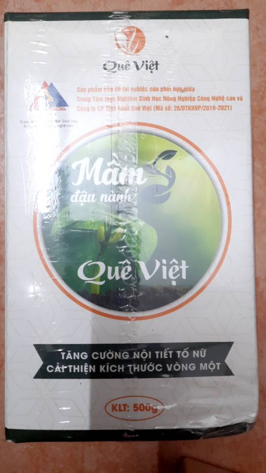 Mầm Đậu Nành Quê Việt 500g - Hỗ Trợ Cải Thiện Kích Thước Vòng 1, Tăng Nội Tiết Tố Nữ, Bột Uống Dinh Dưỡng Tự Nhiên