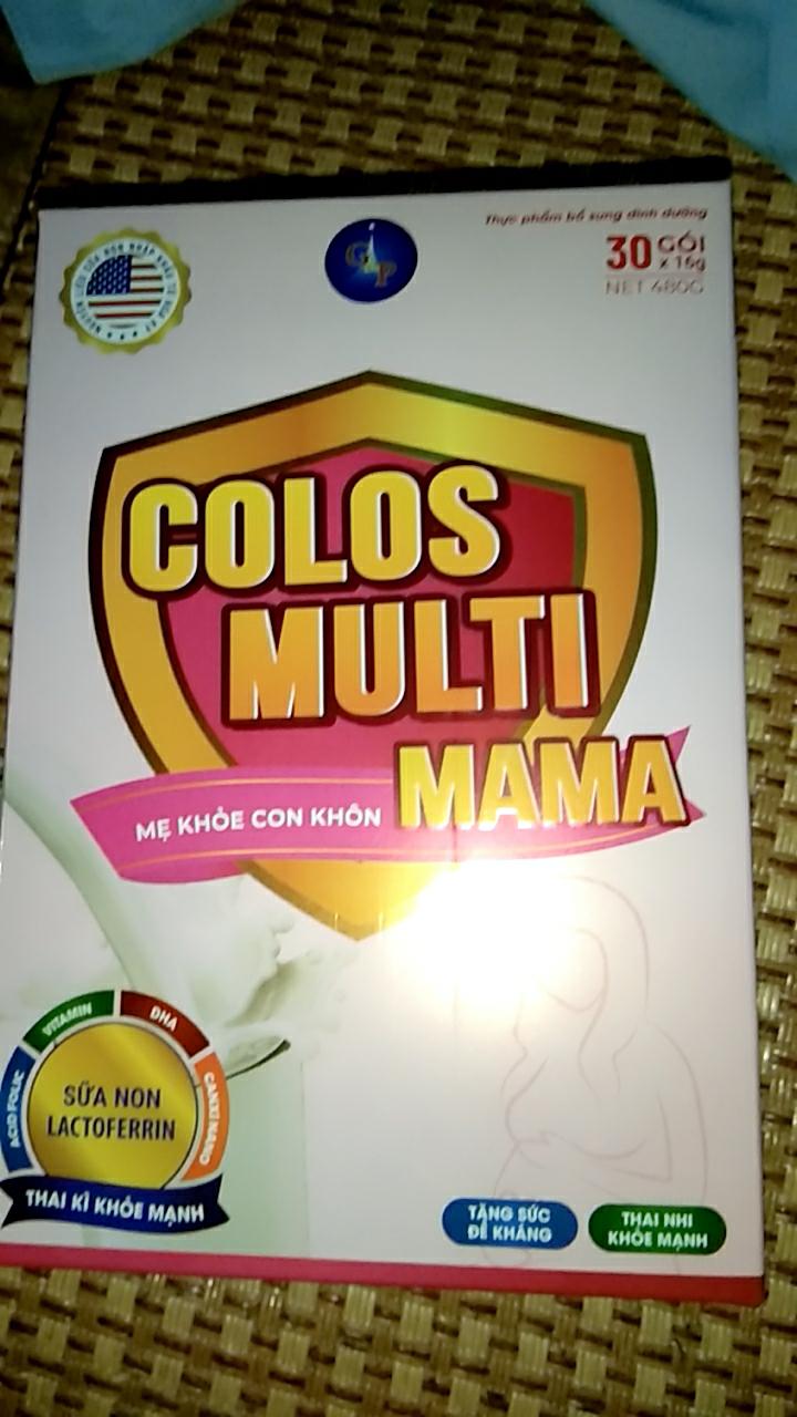 Sữa Bột Colosmulti Mama Cho Bà Bầu - Hỗ Trợ Dinh Dưỡng, Bổ Sung Sắt, DHA, Giúp Thai Nhi Phát Triển Tốt Nhất 480g