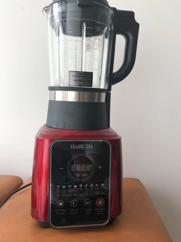 Máy Xay Nấu Sữa Hạt Haruto HBD61 Đa Năng 1.75L - Chức Năng Xay & Nấu Tiện Lợi, Cối Thủy Tinh Chịu Nhiệt, 8 Lưỡi Dao Inox Sắc Bén