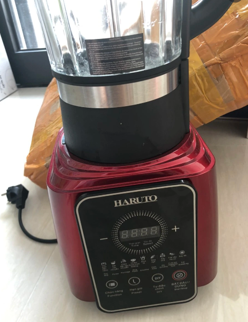 Máy Xay Nấu Sữa Hạt Haruto HBD61 Đa Năng 1.75L - Chức Năng Xay & Nấu Tiện Lợi, Cối Thủy Tinh Chịu Nhiệt, 8 Lưỡi Dao Inox Sắc Bén