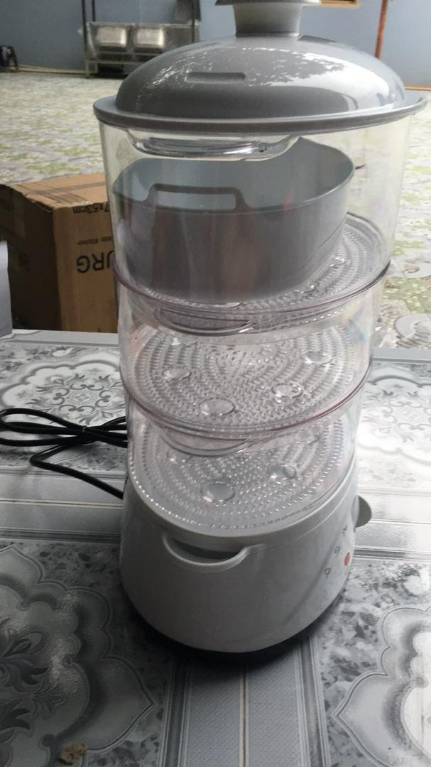 Nồi Hấp Điện Đa Năng 3 Tầng Braburg 9L - Thiết Kế Thời Trang, Tiết Kiệm Thời Gian Hấp Nhiều Món Ăn Khác Nhau