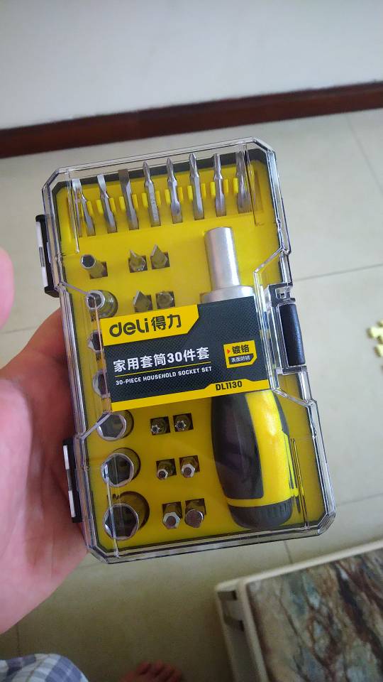 Bộ Tua Vít Deli Cao Cấp 30 Chi Tiết Đa Năng DL1130 - Bộ Dụng Cụ Sửa Chữa Đồ Đạc Và Xe Máy Tiện Lợi, Nhỏ Gọn