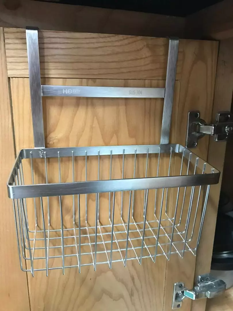 Kệ Đựng Đồ Đa Năng Gắn Cánh Cửa Tủ Bếp Inox 304 Hobby Home Decor TB3 - Tiết Kiệm Không Gian, Sang Trọng Cho Nhà Bếp