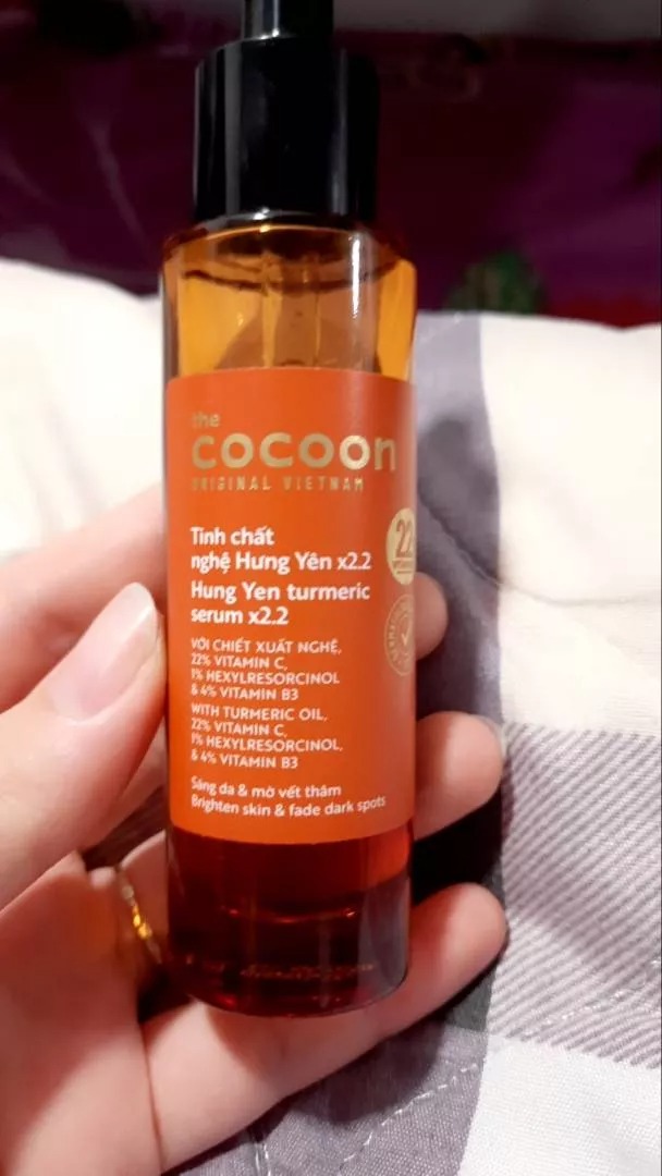 Tinh Chất Nghệ Hưng Yên x2.2 Cocoon 30ml - Hỗ Trợ Mờ Thâm, Dưỡng Sáng Da, Chống Oxy Hóa, Phù Hợp Mọi Loại Da