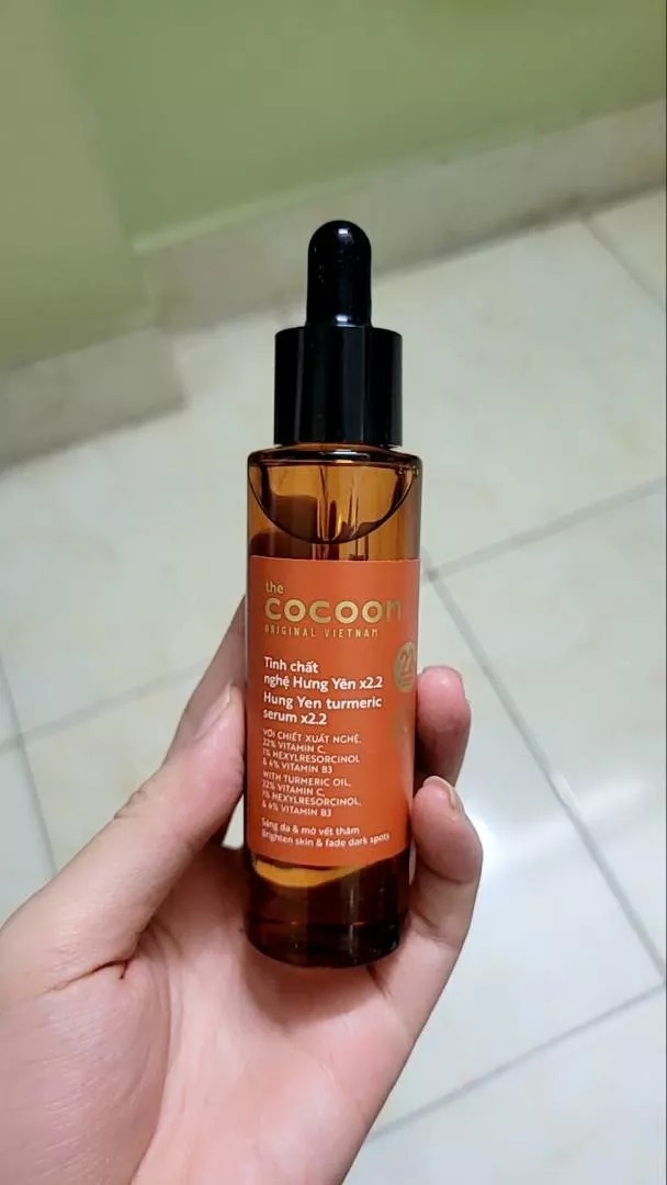 Tinh Chất Nghệ Hưng Yên x2.2 Cocoon 30ml - Hỗ Trợ Mờ Thâm, Dưỡng Sáng Da, Chống Oxy Hóa, Phù Hợp Mọi Loại Da
