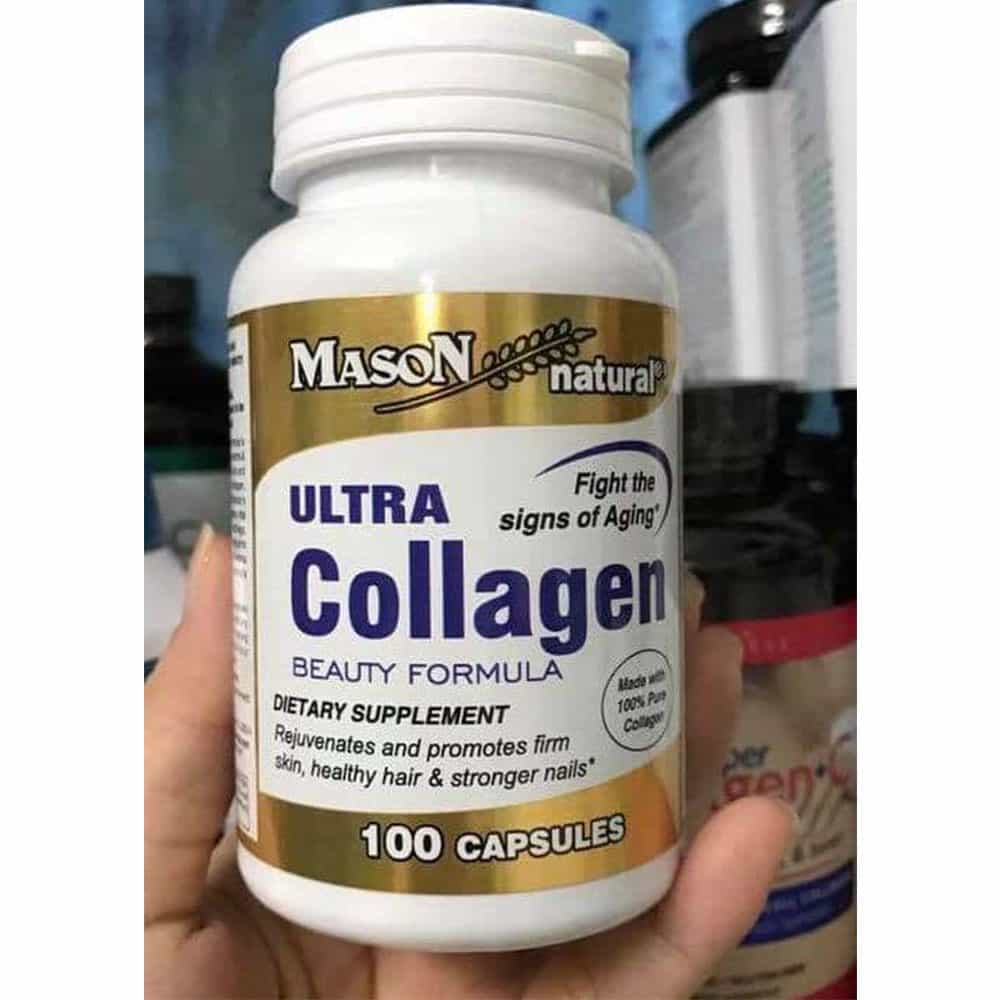 Viên Uống Ultra Collagen Mason - Công Thức Làm Đẹp Da với 14 Vitamin và Khoáng Chất, Giúp Da Trẻ Trung và Ẩm Mượt