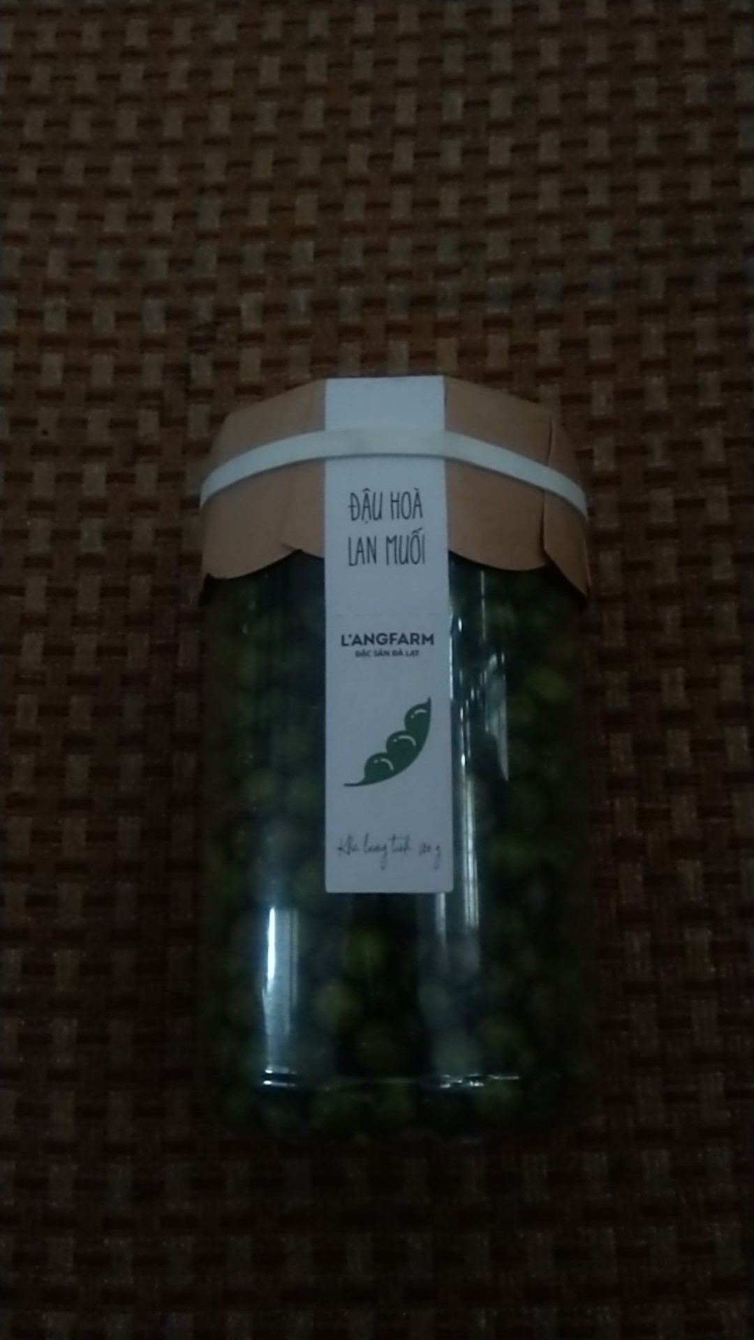 Combo 3 Hộp Đậu Hòa Lan Muối L'angfarm (180g x 3) - Hạt Dinh Dưỡng Giàu Chất Xơ, Nguyên Bản, Ngon Miệng, Không Gây Béo
