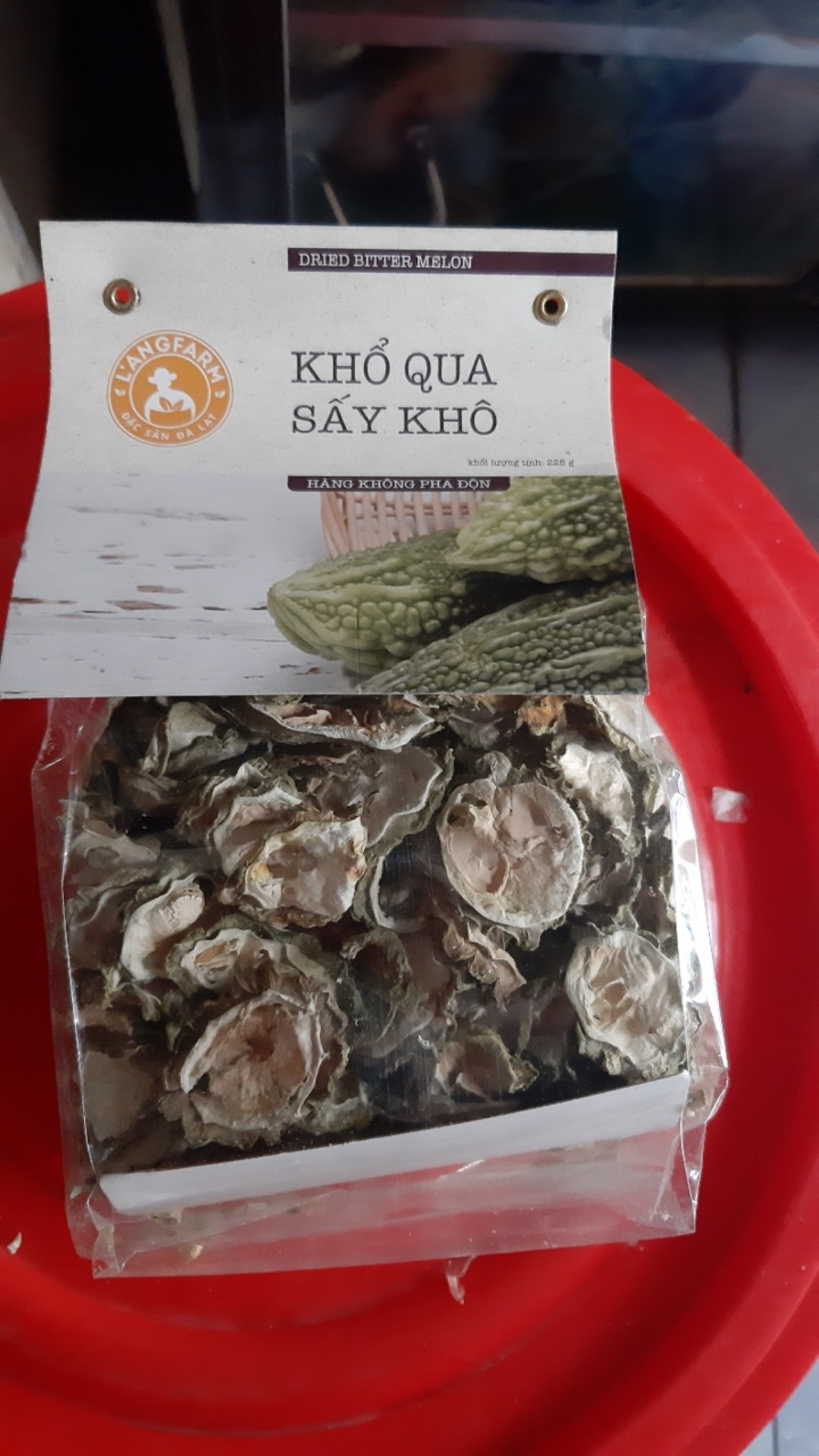 Combo 2 Bịch Khổ Qua Sấy Khô L'angfarm 225g - Giải Độc, Thanh Nhiệt, Hỗ Trợ Sức Khỏe Tự Nhiên, Quà Tặng Hữu Ích
