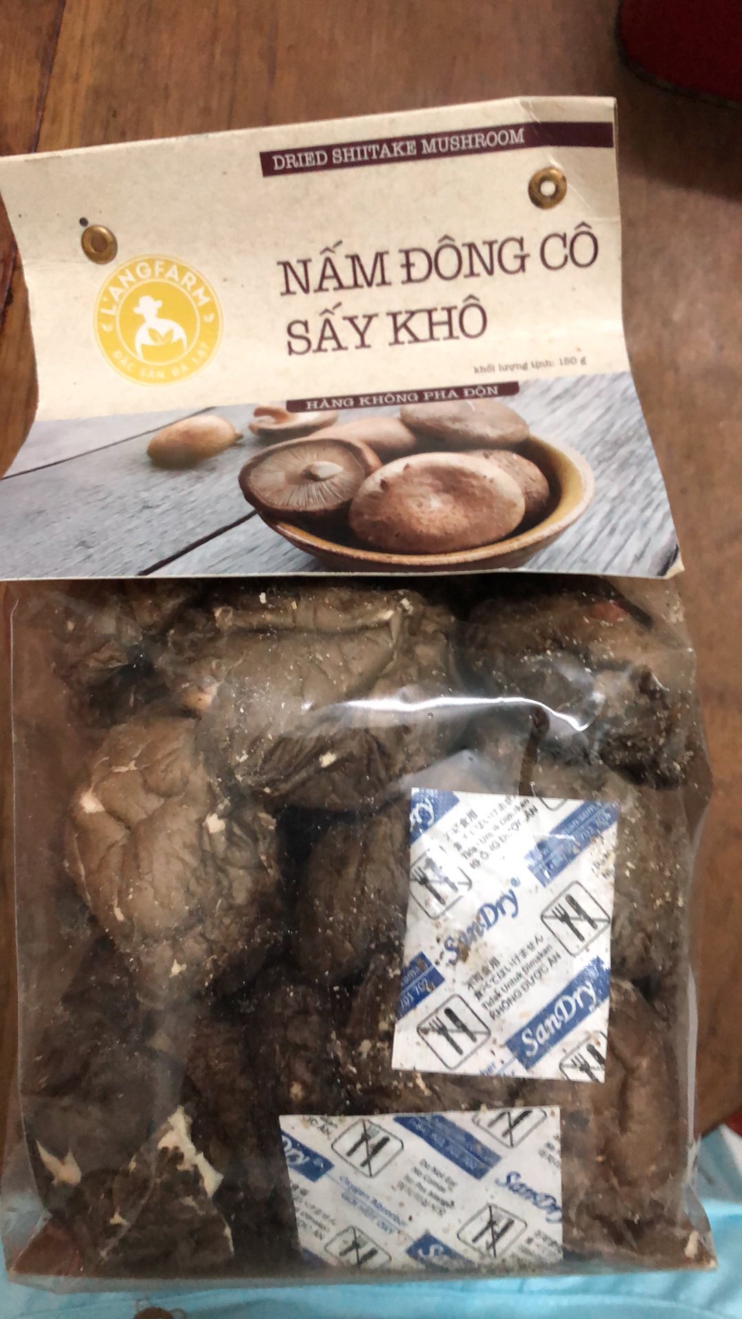Nấm Đông Cô Sấy Khô L'angfarm Nguyên Tai 150g - Thực Phẩm Chay Giàu Dinh Dưỡng, Ngon Miệng, Lành Mạnh