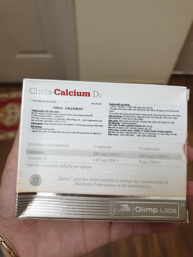 Viên Uống Chela Calcium D3 - Bổ Sung Canxi Và Vitamin D3, Hỗ Trợ Xương Khớp Chắc Khỏe - Không Gây Tác Dụng Phụ