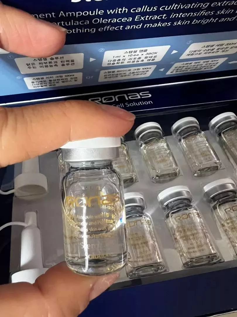Tinh Chất Tế Bào Gốc Ronas Stem Cell Solution Hàn Quốc - Serum Dưỡng Da Phục Hồi, Làm Sáng và Tăng Đàn Hồi Da 10 Chai x 5ml