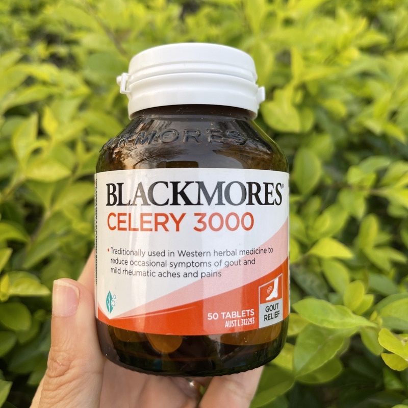 Viên uống Blackmores Celery 3000mg - Hỗ trợ điều trị gout, chiết xuất cần tây tự nhiên, 50 viên, chính hãng Úc