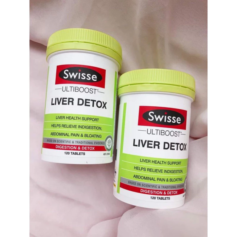 [Hàng nhập khẩu] Viên uống thải độc gan Swisse Liver Detox Úc - Hỗ trợ phục hồi chức năng gan tự nhiên, 120 viên bổ gan an toàn