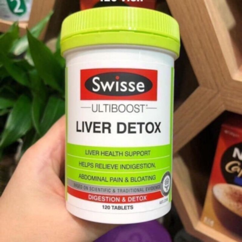 [Hàng nhập khẩu] Viên uống thải độc gan Swisse Liver Detox Úc - Hỗ trợ phục hồi chức năng gan tự nhiên, 120 viên bổ gan an toàn