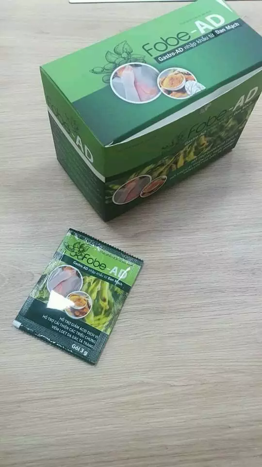 Gói uống hỗ trợ sức khỏe dạ dày Fobe AD