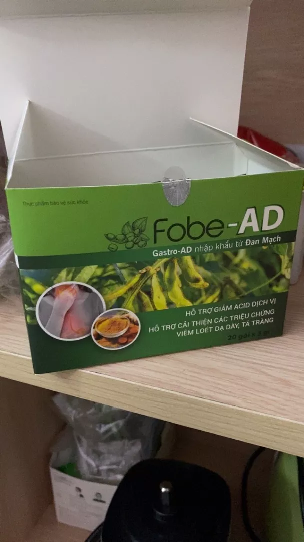 Gói uống hỗ trợ sức khỏe dạ dày Fobe AD