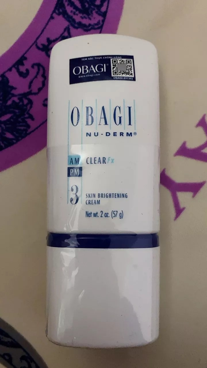 Kem trị nám Obagi Nu-Derm Clear 3 RX 57g - Kem làm sáng da, hỗ trợ tàn nhang, đồi mồi cho mọi loại da, sản phẩm nổi tiếng từ Mỹ