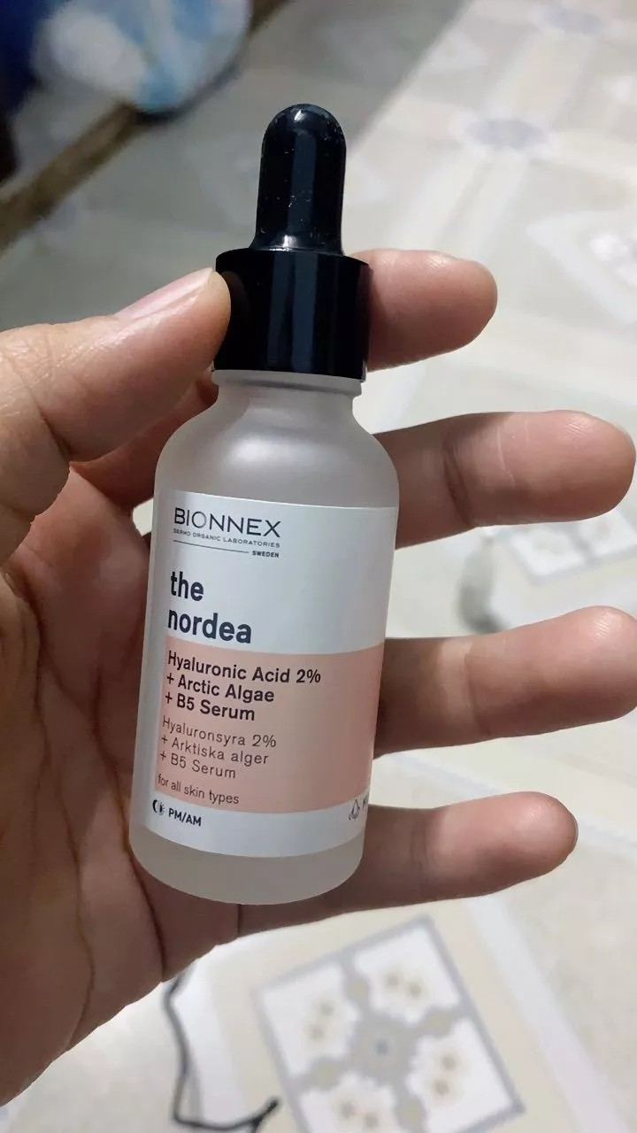 Tinh Chất Phục Hồi Da Tổn Thương Bionnex The Nordea - Hyaluronic Acid 2% & Arctic Algae Serum Cung Cấp Độ Ẩm, Ngừa Lão Hóa