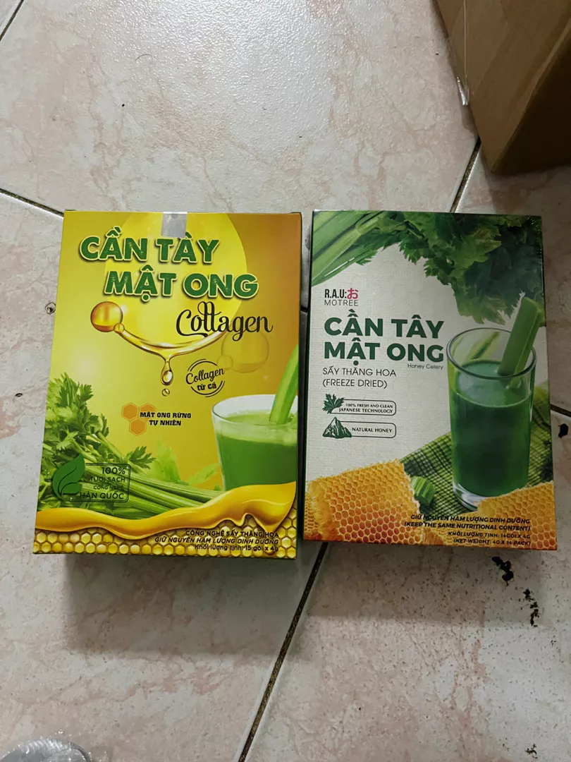 Combo 2 Hộp Bột Cần Tây Mật Ong Motree Giúp Giữ Dáng Đẹp Da