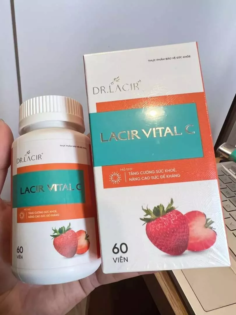 Viên Uống Hỗ Trợ Bổ Sung Vitamin C Dr. Lacir - Tăng Cường Đề Kháng, Làm Đẹp Da, Collagen Tự Nhiên, Hỗ Trợ Sức Khỏe 60 Viên
